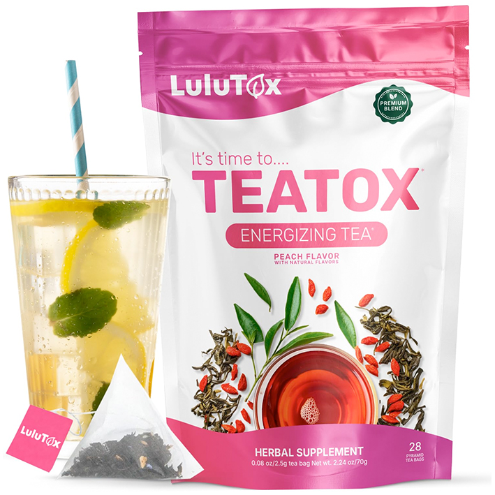 Lulutox Detox Tee zum Abnehmen - Pfirsich Geschmack