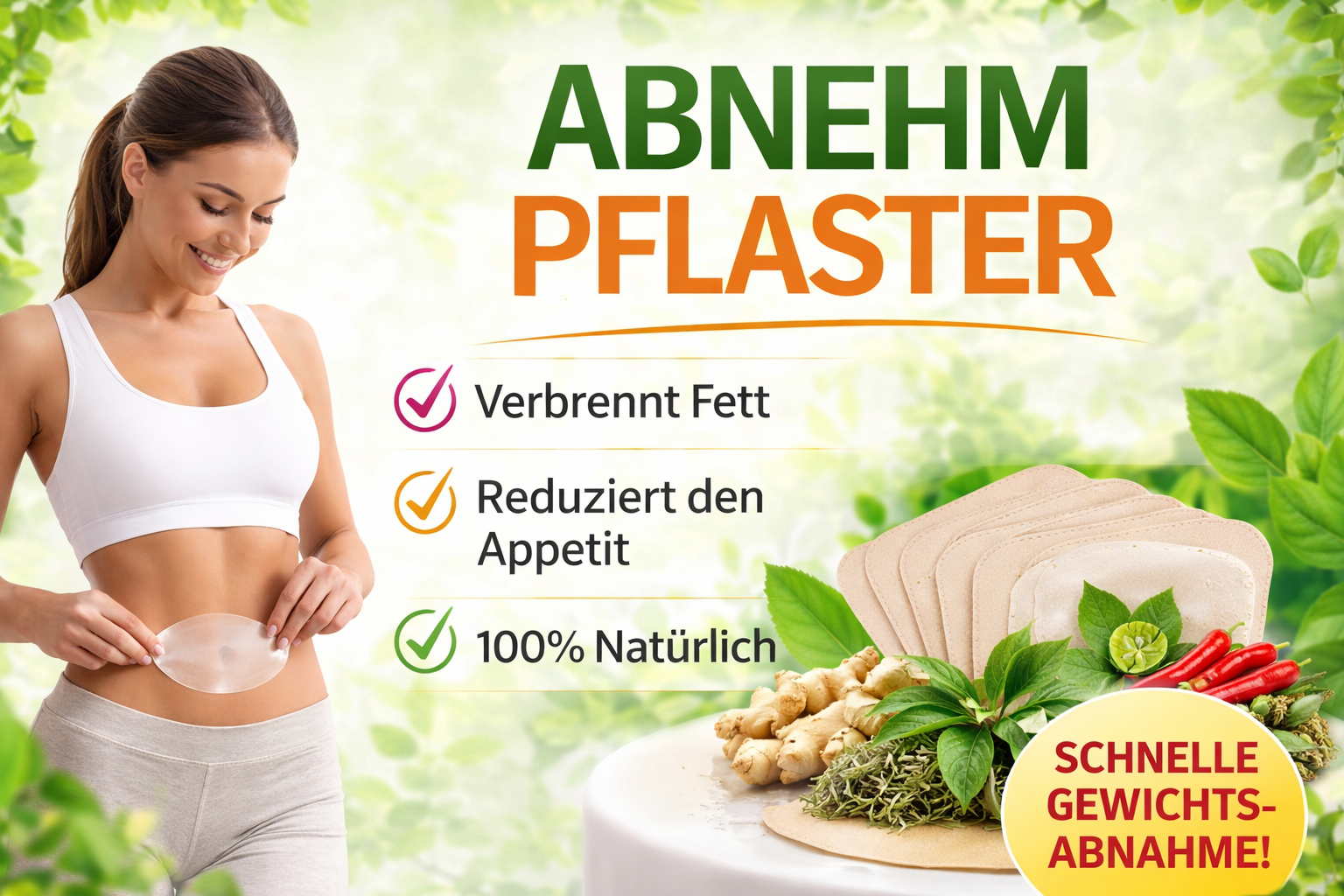 Purisaki Abnehmpflaster – markenfreies Symbolbild